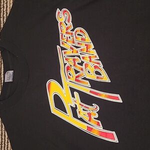 PAT TRAVERS Band Black Red Cotton USA Single Stitch Mens T Shirt XL VTG 90s RARE